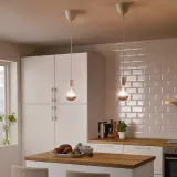 IKEA SUNNEBY (ИКЕА СУННЕБЙ) — Держатель кабеля, белая ткань, 1,8 м — фото 3