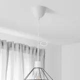 IKEA SUNNEBY (ИКЕА СУННЕБЙ) — Держатель кабеля, белая ткань, 1,8 м — фото 4