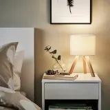 IKEA STORSEGEL (ИКЕА СТОРСЕГЕЛ) — Настольная лампа, ясень/белый — фото 2