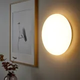 IKEA STOFTMOLN (ИКЕА СТОФТМОЛН) — Светодиодный потолочный/настенный светильник, интеллектуальная беспроводная регулировка яркости/теплый белый, 37 см — фото 2