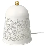IKEA SOLSKUR (ИКЕА СОЛСКУР) — Светодиодная настольная лампа, цвет белый/латунь — фото 1