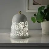 IKEA SOLSKUR (ИКЕА СОЛСКУР) — Светодиодная настольная лампа, цвет белый/латунь — фото 3