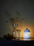 IKEA SOLSKUR (ИКЕА СОЛСКУР) — Светодиодная настольная лампа, цвет белый/латунь — фото 4