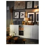 IKEA SNÖBYAR (ИКЕА СНОБУАР) — Настольная лампа, серо-бирюзовая керамика/серая, 52 см — фото 6