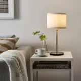 IKEA SKAFTET (ИКЕА СКАФТЕТ) — Основание настольной лампы, никелированное, 30 см — фото 2