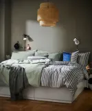 IKEA SINNERLIG (ИКЕА СИННЕРЛИГ) — Подвесной светильник, бамбук/ручная работа, 50 см — фото 3