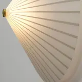 IKEA RORKULT (ИКЕА РОРКУЛТ) — Настенный светильник, стационарная установка, полосатый узор/белое стекло, 35 см — фото 5