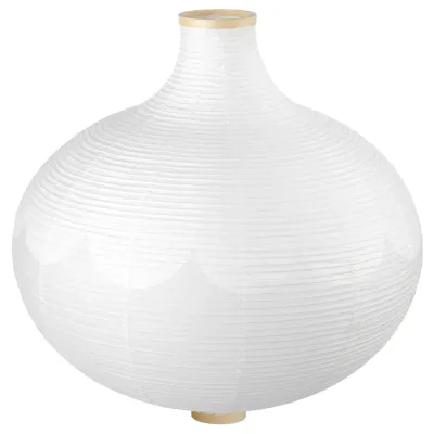 IKEA RISBYN (ИКЕА РИСБЙН) — Абажур для подвесного светильника, луковицеобразный/белый, 57 см