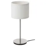 IKEA RINGSTA (ИКЕА РИНГСТА) — / SKAFTET Настольная лампа, белый/никель, 41 см — фото 1
