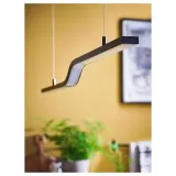IKEA PILSKOTT (ИКЕА ПИЛСКОТТ) — Светодиодный подвесной светильник, умный черный, 97 см — фото 3