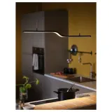 IKEA PILSKOTT (ИКЕА ПИЛСКОТТ) — Светодиодный подвесной светильник, умный черный, 97 см — фото 4