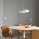IKEA NYMÅNE (ИКЕА НУМОНЕ) — Светодиодный подвесной светильник, беспроводная диммируемая подсветка белый спектр/белый, 38 см — фото 2