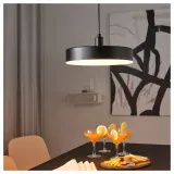 IKEA NYMÅNE (ИКЕА НУМОНЕ) — Светодиодный подвесной светильник, беспроводная регулировка яркости белый спектр/антрацит, 38 см — фото 4