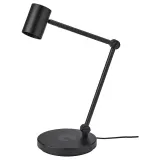IKEA NYMÅNE (ИКЕА НУМОНЕ) — Настольная лампа с зарядным устройством Индукционное зарядное устройство, антрацит — фото 1