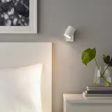 IKEA NYMÅNE (ИКЕА НУМОНЕ) — Настенная лампа/лампа для чтения, стационарная, белая — фото 2