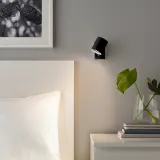 IKEA NYMÅNE (ИКЕА НУМОНЕ) — Настенная лампа/лампа для чтения, фиксированная, антрацит — фото 2