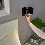 IKEA NYMÅNE (ИКЕА НУМОНЕ) — Настенная лампа/лампа для чтения, фиксированная, антрацит — фото 3