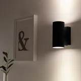 IKEA NYMÅNE (ИКЕА НУМОНЕ) — Настенный светильник, двухсторонний, фиксированная установка, антрацит — фото 2