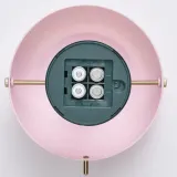 IKEA NÖDMAST (ИКЕА НОДМАСТ) — Светодиодная лампа на батарейках, светло-розовый/темно-серо-зеленый, 26 см — фото 5