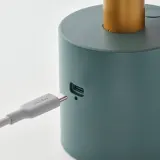 IKEA NÖDMAST (ИКЕА НОДМАСТ) — Светодиодная лампа на батарейках, светло-розовый/темно-серо-зеленый, 26 см — фото 6