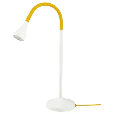 IKEA NÄVLINGE (ИКЕА НЭВЛИНГЕ) — Светодиодная настольная лампа, желтый/белый
