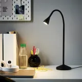 IKEA NÄVLINGE (ИКЕА НЭВЛИНГЕ) — Светодиодная настольная лампа, черная — фото 2