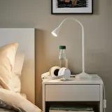 IKEA NÄVLINGE (ИКЕА НЭВЛИНГЕ) — Светодиодная настольная лампа, белый — фото 2