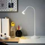 IKEA NÄVLINGE (ИКЕА НЭВЛИНГЕ) — Светодиодная настольная лампа, белый — фото 3