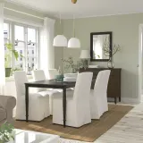 IKEA MUDDERVERK (ИКЕА МУДДЕРВЕРК) — Подвесной светильник, латунь/опаловое белое стекло — фото 3