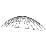 IKEA MOTSJÖ (ИКЕА МОТШО) — Абажур для подвесного светильника, черный, 60x40 см — фото 1