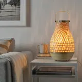 IKEA MISTERHULT (ИКЕА МИСТЕРХУЛТ) — Настольная лампа, бамбук/ручная работа, 36 см — фото 2