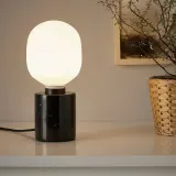 IKEA MARKFROST (ИКЕА МАРКФРОСТ) — Настольная лампа, черный мрамор — фото 4