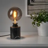 IKEA MARKFROST (ИКЕА МАРКФРОСТ) — Настольная лампа, черный мрамор — фото 5