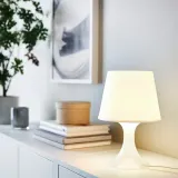 IKEA LAMPAN (ИКЕА ЛАМПАН) — Настольная лампа, белая, 29 см — фото 2
