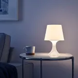 IKEA LAMPAN (ИКЕА ЛАМПАН) — Настольная лампа, белая, 29 см — фото 3
