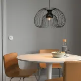 IKEA KALLFRONT (ИКЕА КАЛЛЬФРОНТ) — Абажур для подвесного светильника, черный, 52 см — фото 2