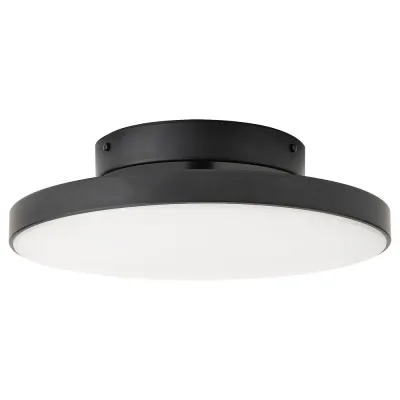 IKEA KABOMBA (ИКЕА КАБОМБА) — Потолочный светодиодный светильник, матовый/черный, 36 см