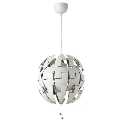 IKEA IKEA PS 2014 (ИКЕА ИКЕА ПС 2014) — Подвесной светильник, белый/серебристый, 35 см