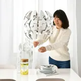 IKEA IKEA PS 2014 (ИКЕА ИКЕА ПС 2014) — Подвесной светильник, белый/серебристый, 35 см — фото 6