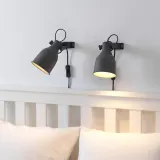 IKEA HEKTAR (ИКЕА ХЕКТАР) — Точечный светильник с кронштейном, настенный, темно-серый — фото 3