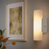 IKEA HAVSDUN (ИКЕА ХАВСДУН) — Светодиодный настенный светильник, с регулировкой яркости, белый/матовое стекло белый — фото 4
