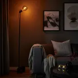 IKEA HÅRSLINGA (ИКЕА ХОРСЛИНГА) — Напольный светильник, черный — фото 3