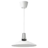 IKEA FYRTIOFYRA (ИКЕА ФЙРТИОФЙРА) — Подвесной светильник, эффект хрома/белый, 38 см — фото 1