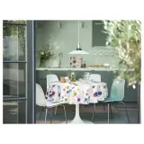 IKEA FYRTIOFYRA (ИКЕА ФЙРТИОФЙРА) — Подвесной светильник, эффект хрома/белый, 38 см — фото 5