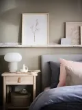 IKEA DEJSA (ИКЕА ДЕЙСА) — Настольная лампа, бежевое/опаловое белое стекло, 28 см — фото 3