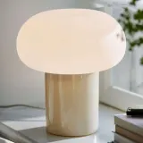IKEA DEJSA (ИКЕА ДЕЙСА) — Настольная лампа, бежевое/опаловое белое стекло, 28 см — фото 7