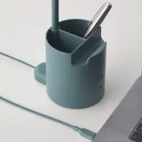 IKEA BRUNBÅGE (ИКЕА БРУНБОГЕ) — Светодиодная настольная лампа, с навесом, можно регулировать яркость/бирюзовый — фото 5