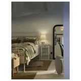 IKEA BLIDVÄDER (ИКЕА БЛИДВЭДЕР) — Настольная лампа, кремовая керамика/бежевый, 50 см — фото 2