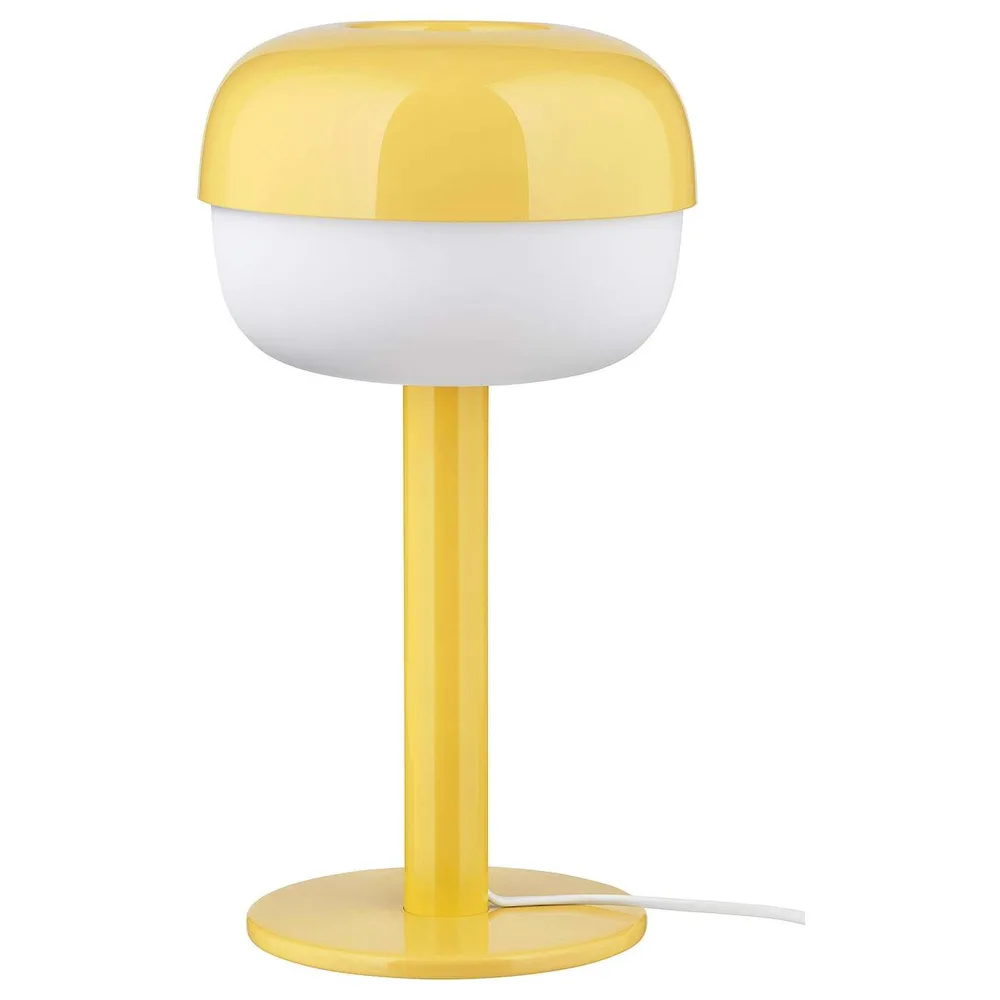 IKEA BLÅSVERK (ИКЕА БЛОСВЕРК) — Настольная лампа, желтая, 36 см