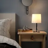 IKEA BARLAST (ИКЕА БАРЛАСТ) — Настольная лампа, черный/белый, 31 см — фото 3